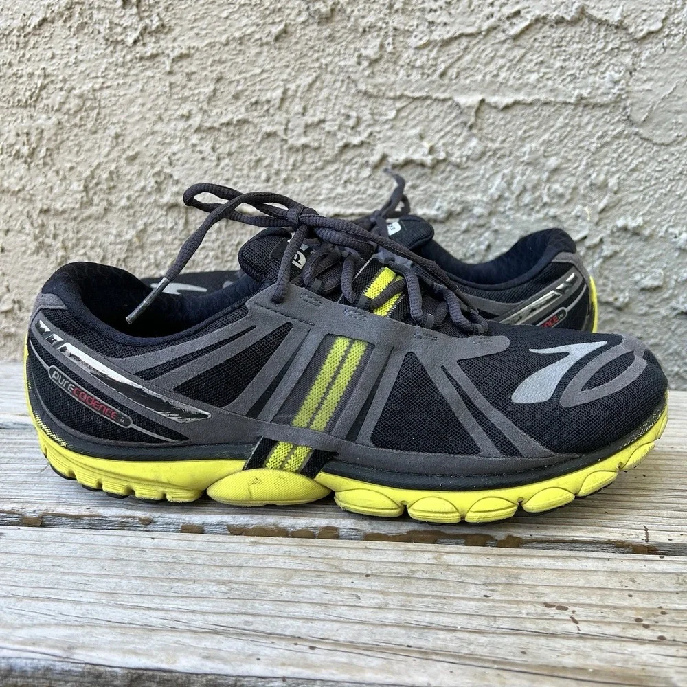 Brooks Shoes‎ Men Size 11.5 Pure Cadence 2 1101401D671 Yellow Grey Black Running